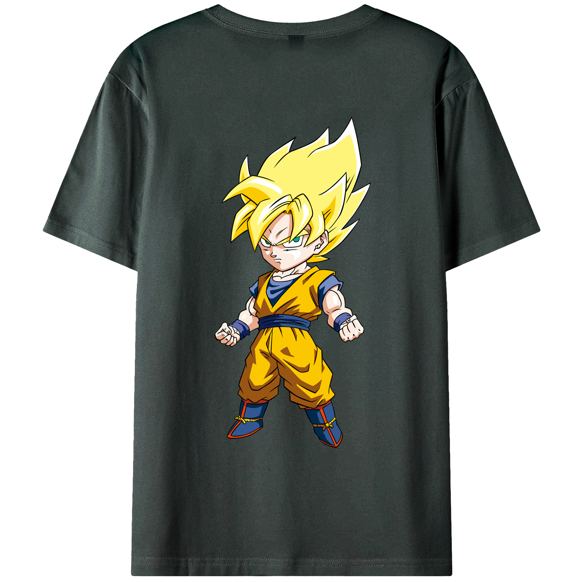 （画像用） ドラゴンボール 孫悟空（そん ごくう）Son Goku カカロット DRAGON BALL Kakarotto 綿100％ メンズ半袖Tシャツ（バックプリント） 通気性